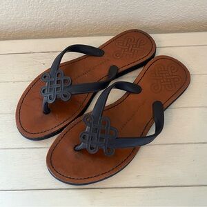 Diane von Furstenberg Women's Love Knot Flip-Flops Sandals Thongs